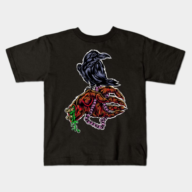 NeverMore Kids T-Shirt by Liquidsart